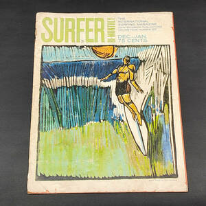 超貴重 昭和３８年 SURFER ヴィンテージ サーフィン雑誌 1963 THE INTERNATIONAL SURFING MAGAZINE レトロ ジョン・セバーソン 