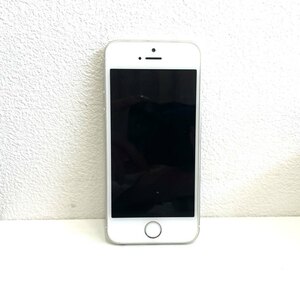 6872★⑪中古 iPhone SE 32GB MP832J/A シルバー SIMFREE 利用制限○ Apple スマートフォン バッテリー最大容量:88% キャリアau