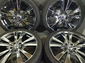 レイズ ヴェルサス 18×7.5J OFFSET+42 ジンユー 225/40ZR18 4本 832 夏タイヤホイールセット(沖縄県・離島は発送不可)