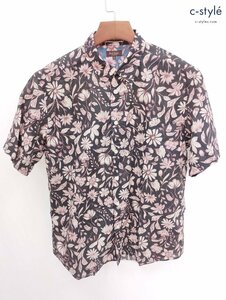 F631a [春夏][人気] Paul Smith COLLECTION ポールスミスコレクション 半袖シャツ L マルチカラー 花柄 総柄 | トップス N