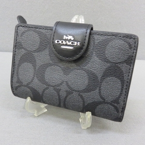 H741★COACH　コーチ シグネチャー折財布　5/21★A