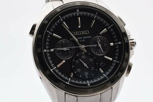 セイコー ブライツ 8B82-0AN0 クロノグラフ デイト ソーラー メンズ 腕時計 SEIKO