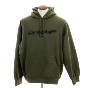 【中古】シュプリーム Supreme 2024年春夏 Futura Hooded Sweatshirt スウェット プルオーバー パーカー ダークオリーブ【サイズXL】