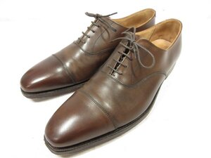 超美品 【クロケット&ジョーンズ CROCKETT&JONES】ハラム HALLAM キャップトゥ シューズ 靴 (メンズ) size8.5E ダークオーク □30MZA6233□