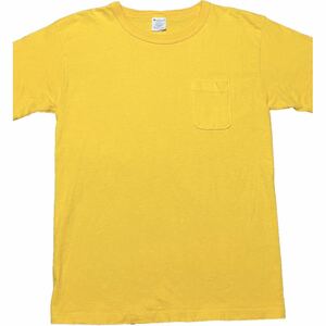 MADE IN USA製 Champion T1011 ヘビーウェイト半袖Tシャツ イエロー Mサイズ チャンピオン アメリカ製 米国製