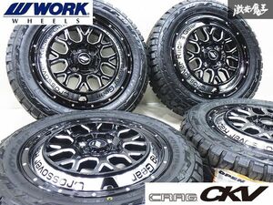 ◆美品! 新品タイヤ付き!◆ WORK ワーク CRAG CKV クラッグ 14インチ 4.5J +45 4穴 PCD100 4本 155/65R14 2022年 ハスラー タフト エブリィ