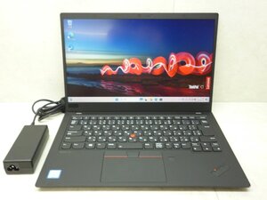 ☆1円☆第8世代☆Core i7 1.80GHz/16GB/SSD512GB/Thinkpad X1CARBON 20QE-S27J00 7th☆高解像度/無線/Bluetooth/カメラ/Office/DtoD領域☆