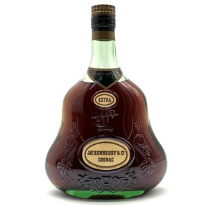 仙31【未開栓】Hennessy COGNAC EXTRA グリーンボトル 金キャップ 700ml ヘネシー エクストラ ブランデー コニャック 古酒 洋酒