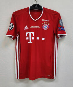 19-20 バイエルン ミュンヘン FCB(H)#9 レヴァンドフスキ 半袖 正規adidas 2020 UEFA CL Final仕様 M or XL