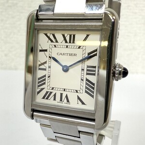 H973-K62-399 Cartier カルティエ タンクソロ 3170 レディース 腕時計 クォーツ 箱付き 稼働