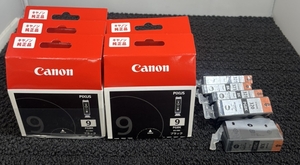 ◆Canon　キヤノン　インクカートリッジ　ブラック×5　他まとめ　BCI-9BK/BCI-321GY/BCI-321BK/BCI-320PGBK　純正品　期限切　未使用品◆