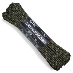 ATWOOD ROPE 550パラコード タイプ3 デジタルウッドランドカモ アトウッドロープ 紐 靴ひも 靴紐 ナイロンコード