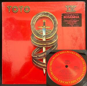 US-Original / レアShrink & Hype Sticker付き!! Toto トト / IV 聖なる剣 LP レコード ロック AOR Rosanna Africa FC37728