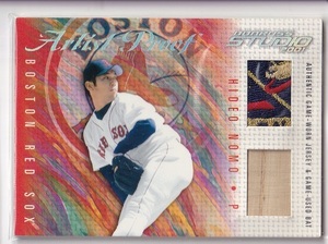 【パッチ＆バットカード】2001 DONRUSS STUDIO Artist Proof #MS-5 Hideo Nomo 野茂英雄 07/25