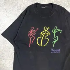 90s ジャズTシャツ シングルステッチ ビンテージTシャツ 黒T フェード