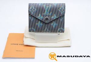 ◆◇【美品】LOUIS VUITTON ルイヴィトン ポルトフォイユ・ゾエ ブルー モノグラム LVポップ M68665≪日本限定品≫◇◆