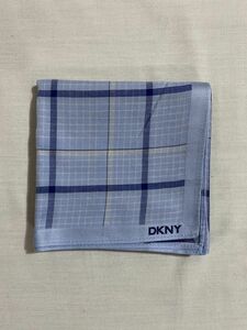 【正規品】 DKNY / ダナ・キャラン ハンカチ　未使用品　 水色　#dbt-7128