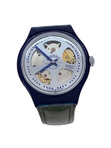 SWATCH◆自動巻腕時計/アナログ/-/SLV/GRN