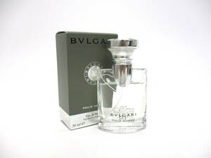 【6-93】 BVLGARI ブルガリ POUR HOMME プールオム オードトワレ EDT 30ml 香水 フレグランス　イタリア製 箱付 