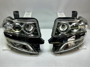 S-2825 N-BOXカスタム 左右 ヘッドライト HID JF1 JF2 後期 KOITO 100-62221 打刻:H HONDA 純正 エヌボックス 3.5プア