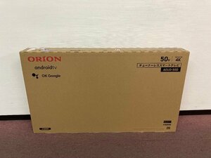 【★99-3F-1611】■未使用品■ORION オリオン AEUD-50D 4K対応 スマートテレビ チューナーレス SmartTV 50インチ 50型 50V Android TV