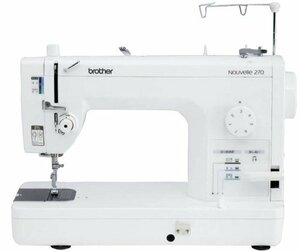 【中古】 brother ブラザー プロ用ミシン Nouvelle270 補助テーブル・フットコントローラー・ソフトケー