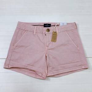 S3223 ★タグ付き★ AMERICAN EAGLE アメリカンイーグル レディース ショートパンツ 無地 2サイズ ストレッチ ローライズ ピンク USED 古着