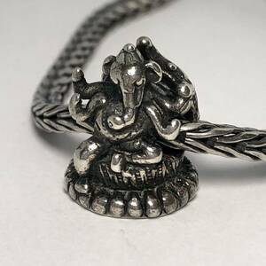 トロールビーズ Trollbeads 刻印有 入手困難 ガネーシャ シルバー チャーム