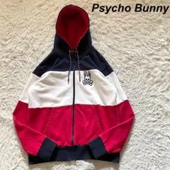 Psycho Bunny フルジップパーカー トリコロール