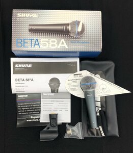 【6HS可09002E】★1円～★SHURE シュア★BETA 58A★ボーカル用 マイク★マイクロホン Vocal Microphone★ダイナミックマイク★音響機材