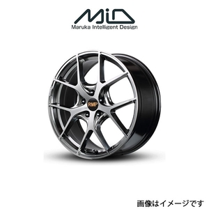 MID RMP 025F アルミホイール 1本 WRX STI VAB(18×8J 5-114.3 INSET42 ハイパーメタルコート/ブラッシュドフィニッシュ)