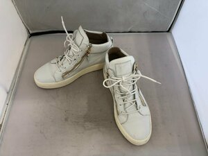 【GIUSEPPE　ZANOTTI】ジュゼッペザノッティ　メンズスニーカー　ホワイト　レザー　43（約27cm相当）　SY02-GFC