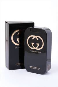 質店鑑定済み 極美品 希少♪■ グッチ ■ GUCCI ■ ギルティ GUILTY ボディーローション ■ 200ml ■ GGロゴ■ 容器＆箱付き■ 送料無料