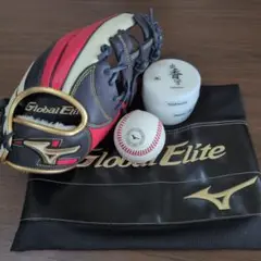 【未使用】Mizuno Global Elite　軟式グローブ　爽香守　ボール