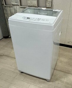 §綺麗【NITORI/ニトリ 全自動洗濯機 NTR60 6.0kg ホワイト ガラス蓋 20年購入 コンパクト設計 静かな運転音】P03193