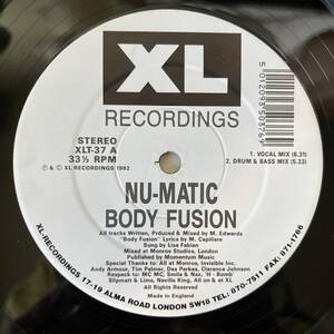 UK盤　12” Nu-Matic Body Fusion XLT-37