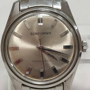 SEIKO CROWN セイコークラウン 腕時計 57-8010 タツノオトシゴ 手巻き 21石 メンズ 稼働 ジャンク◆23314