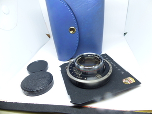 コレクション放出 4×5 標準レンズ最高峰 APO-LANTHAR 150㎜ F4.5 リンホフ純正ボード・本革付ケース 美品