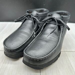 【CLARKS】クラークス 26.5 ワラビー レザー ゴアテックス ブラック④