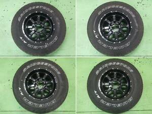 【個人宅配達不可】432．深リム MKW MK46 16×8J 6H PCD139.7・ BS DUELER A/T 001 265/70R16 4本SET