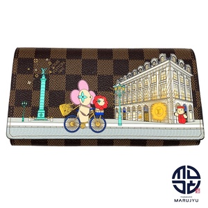 LOUIS VUITTON ルイヴィトン ダミエ ヴィヴィエンヌ 2022年 ホリディコレクション ポルトフォイユサラ NM N63551 長財布 サイフ ブランド