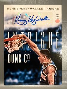 高級版/99枚限定 1989 Slam Dunk Champ Auto 13 Panini Kenny Sky Walker ケニー・ウォーカー NBA サイン Knicks ニックス バスケ 渾名入り