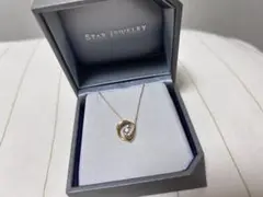 18K ゴールド　STAR JEWELRY ダイヤオーシャンネックレス