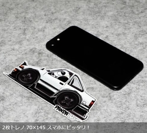 ☆★ 【嬉しい送料無料♪】 パンダ86 スプリンタートレノ ★ トヨタ AE86 パンダ ハチロク ★ スマホにジャストサイズ♪ 転写シート付 ★☆