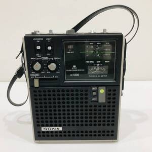 ●ソニー ICF-5500 BCLラジオ SONY FM/AM 3BAND RECEIVER 3バンドレシーバー 昭和レトロ アンティーク 音響機器 M1915