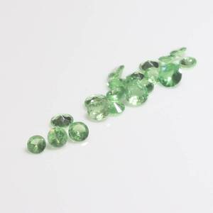 グリーンガーネットガーネット ラウンド 22個 2.64ct