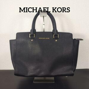 マイケルコース MICHAEL KORS ハンドバック 革 ブラック