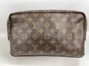 【12山25】 1円スタート LOUIS VUITTON / NO0920 ルイヴィトン トゥルーストワレット 28 モノグラム 化粧ポーチ セカンドバッグ ブラウン