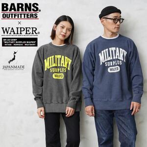 WAIPER BARNS USAコットン クルーネック スウェット