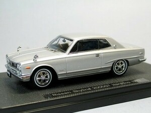 ■即決 エブロ 1/43【日産 スカイライン 2000GT Hardtop 1971 (シルバー) 「Oldies」 43960